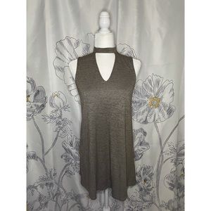 Blu Pepper Green Choker Dress